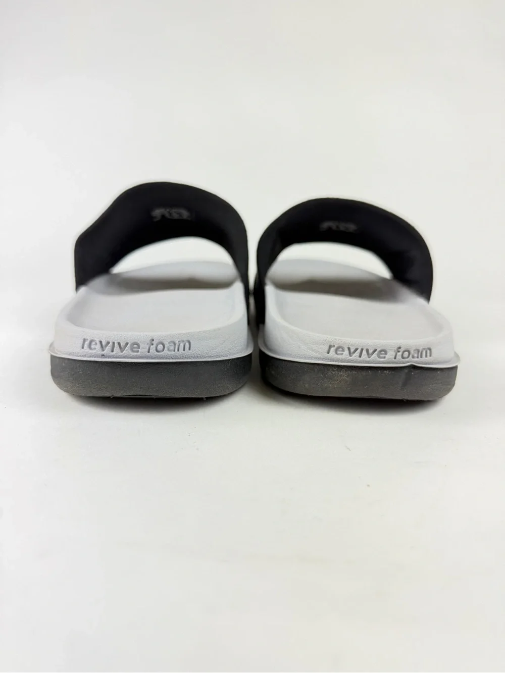 Nike Offcourt Slides in Gray with Black Logo